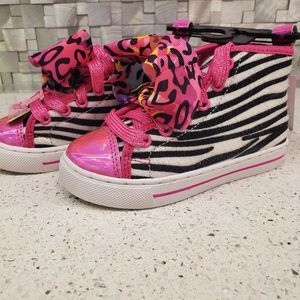 JoJo Siwa Shoes JoJo Siwa High Top Shoes Zebra Print Shoes Childrens Shoes